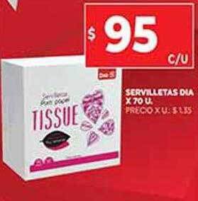 Supermercados DIA Servilletas Dia oferta