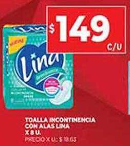 Supermercados DIA Toalla Incontinencia Con Alas Lina oferta