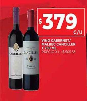 Supermercados DIA Vino Cabernet Malbec Canciller oferta