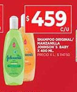 Supermercados DIA Shampoo Original Manzanilla Johnson's Baby oferta