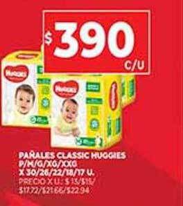 Supermercados DIA Pañales Classic Huggies oferta