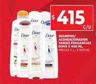 Supermercados DIA Shampoo Acondicionador Varias Fragancias Dove oferta