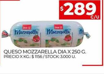 Supermercados DIA Queso Mozzarella Dia oferta