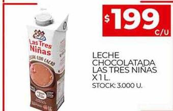 Supermercados DIA Leche Chocolatada Las Tres Niñas oferta