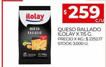 Supermercados DIA Queso Rallado Ilolay oferta