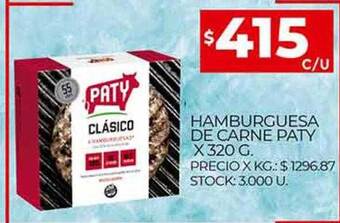 Supermercados DIA Hamburguesa De Carne Paty oferta