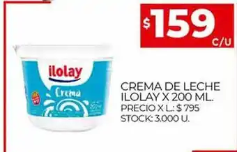 Supermercados DIA Crema De Leche Ilolay oferta