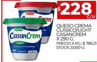 Supermercados DIA Queso Crema Clásico Light Casancrem oferta