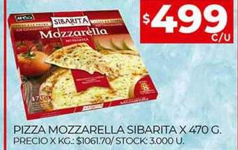 Supermercados DIA Pizza Mozzarella Sibarita oferta