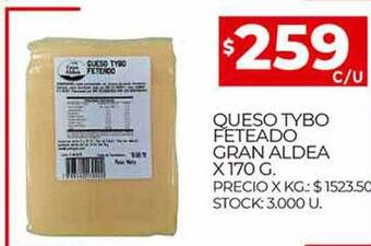 Supermercados DIA Queso Tybo Feteado Gran Aldea oferta