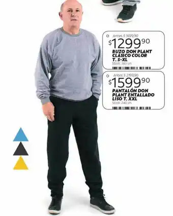 Ferniplast Buzo Don Plant Clásico Color T. S-xl Pantalón Don Plant Entallado Liso T. Xxl oferta