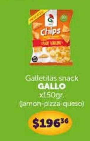 La Gallega Supermercados Galletitas Snack Gallo oferta