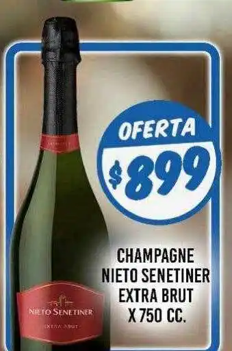 Supermercados Zeta Champagne Nieto Senetiner Extra Brut oferta