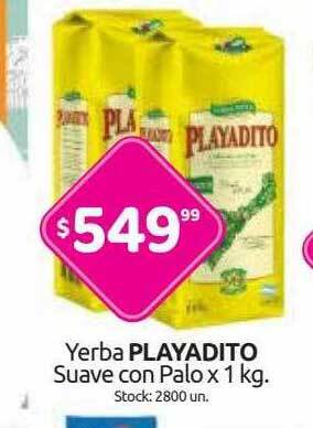 Cordiez Yerba Playadito Suave Con Palo oferta
