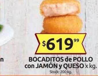 Cordiez Bocaditos De Pollo Con Jamón Y Queso oferta