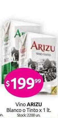 Cordiez Vino Arizu Blanco O Tinto oferta