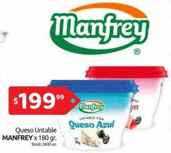 Cordiez Queso Untable Manfrey oferta