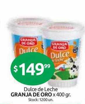 Cordiez Dulce De Leche Granja De Oro oferta