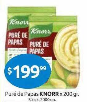 Cordiez Puré De Papas Knorr oferta