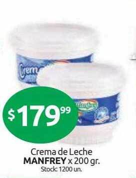 Cordiez Crema De Leche Manfrey oferta