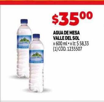 Makro Agua De Mesa Valle Del Sol oferta