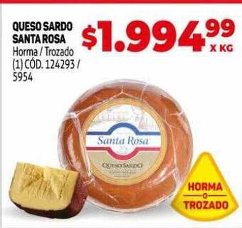 Makro Queso Sardo Santa Rosa oferta