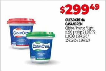 Makro Queso Crema Casancrem oferta