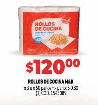 Makro Rollos De Cocina M&k oferta