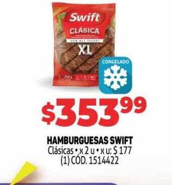 Makro Hamburguesas Swift oferta