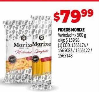 Makro Fideos Morixe oferta