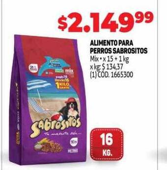 Makro Alimento Para Perros Sabrositos oferta