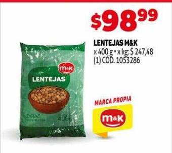 Makro Lentejas M&k oferta