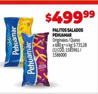Makro Palitos Salados Pehuamar oferta