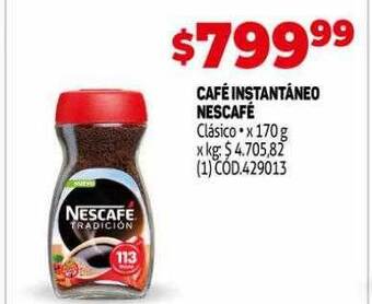 Makro Café Instantàneo Nescafé oferta