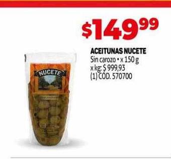 Makro Aceitunas Nucete oferta