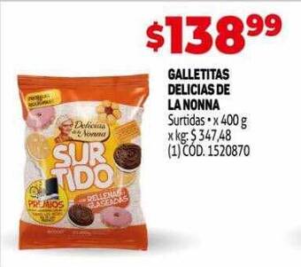 Makro Galletitas Delicias De La Nonna oferta