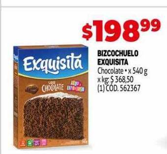 Makro Bizcochuelo Exquisita oferta