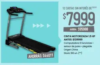 Changomas Cinta Motorizada 1.5 Hp oferta
