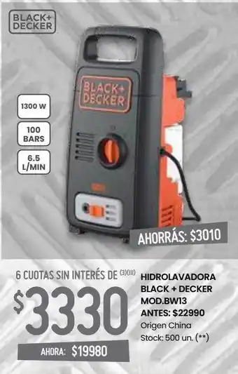 Changomas Hidrolavadora Black + Decker Mod Bw13 oferta