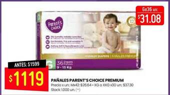 Changomas Pañales Parent's Choice Premium oferta