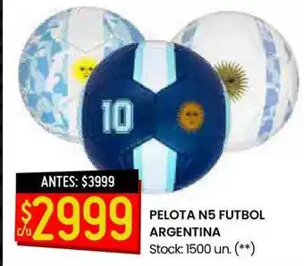 Changomas Pelota N5 Futbol Argentina oferta