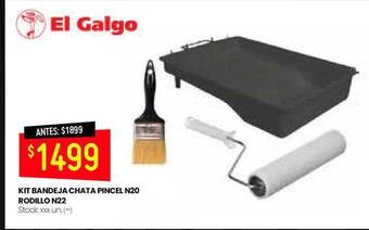 Changomas Kit Bandeja Chata Pincel N20 Rodillo N22 oferta