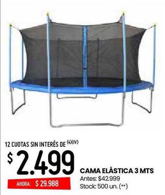 Changomas Cama Elástica 3 Mts oferta