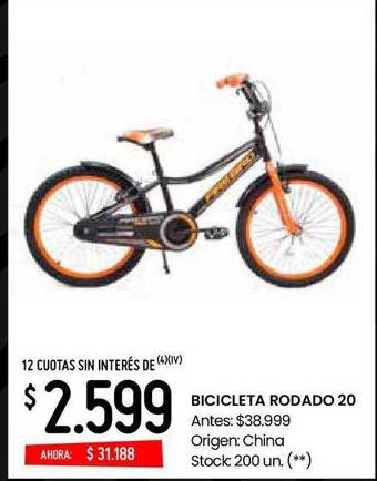 Changomas Bicicleta Rodado 20 oferta