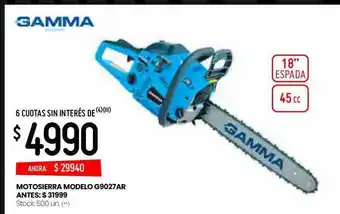 Changomas Motosierra Modelo G9027ar Gamma oferta