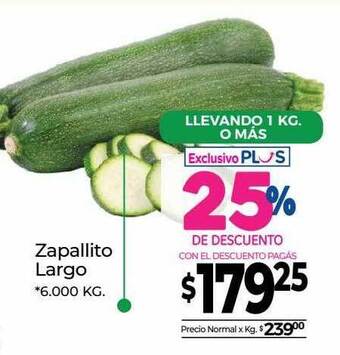 La Anonima Zapallito Largo oferta