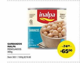 Atomo Conviene Garbanzos Inalpa oferta