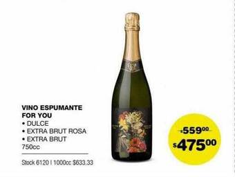 Atomo Conviene Vino Espumante For You oferta