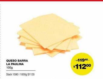 Atomo Conviene Queso Barra La Paulina oferta
