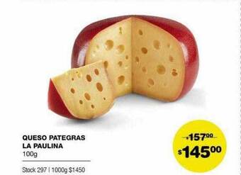 Atomo Conviene Queso Pategras La Paulina oferta